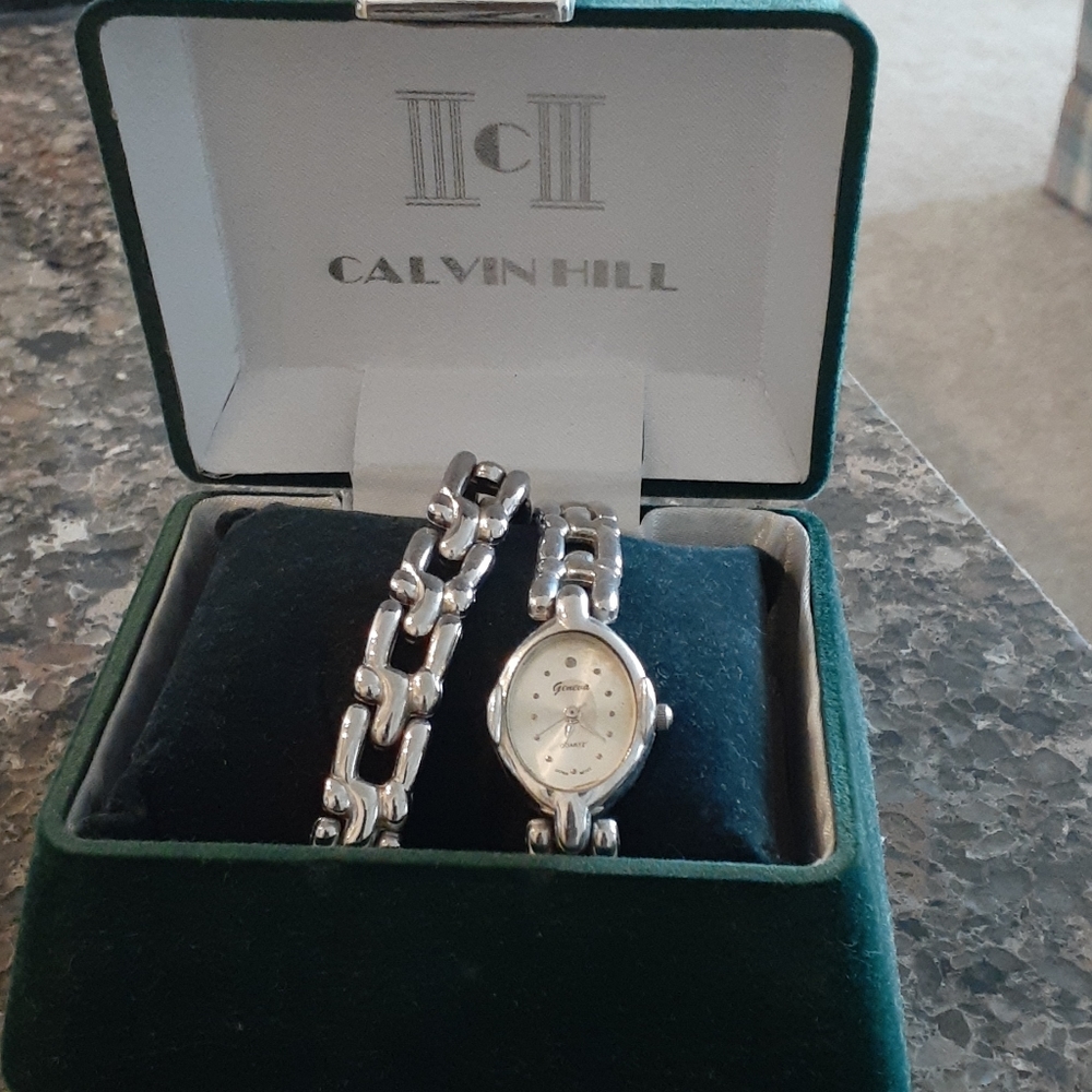 Watch and bracelet set.